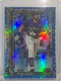 2025 Topps Holiday - Cal Raleigh #H54 Holiday Blue Metallic Glitter